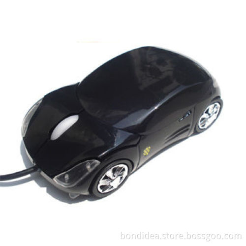 Wired 3d mouse with car shape